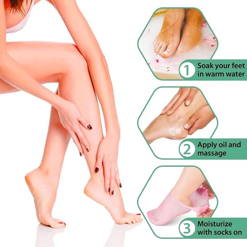Foot Spa Pedicure Silicone Socks (1+1 PAIR FREE TODAY!)