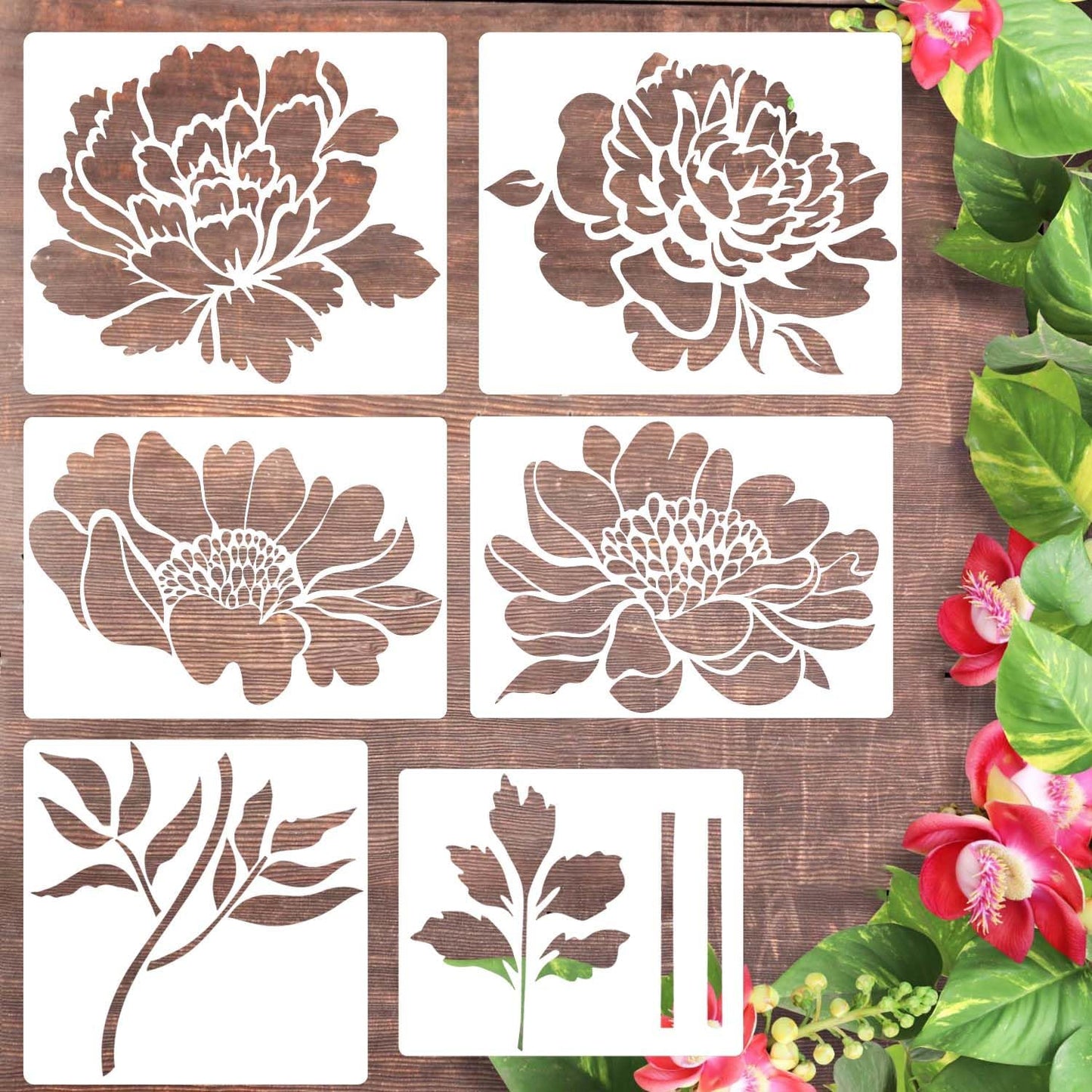 💐 Eptchn Garden Fence Large Flower Stencils 🌻 DIY Decoration BloomTrace