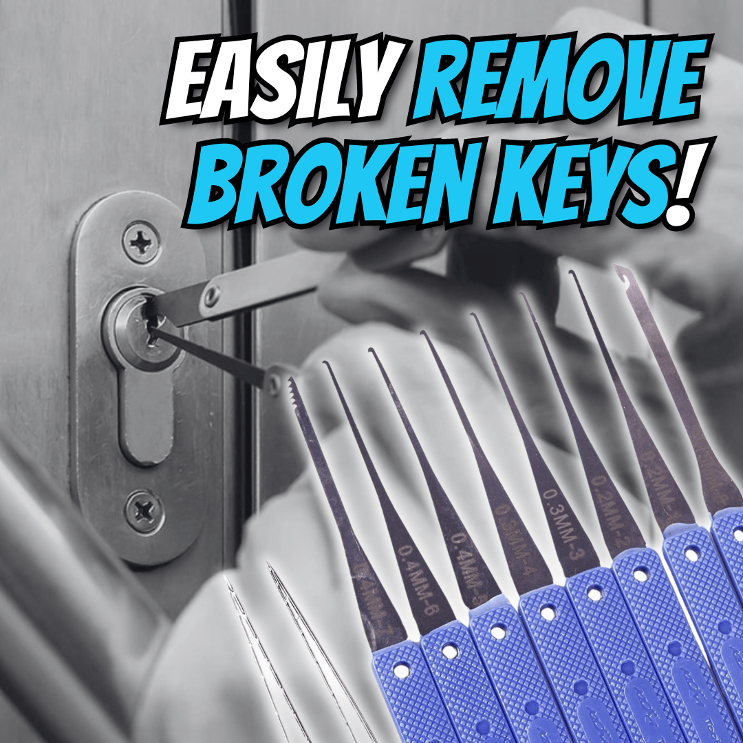 Broken Key Extractor Set - Effortlessly remove broken keys from any lock!