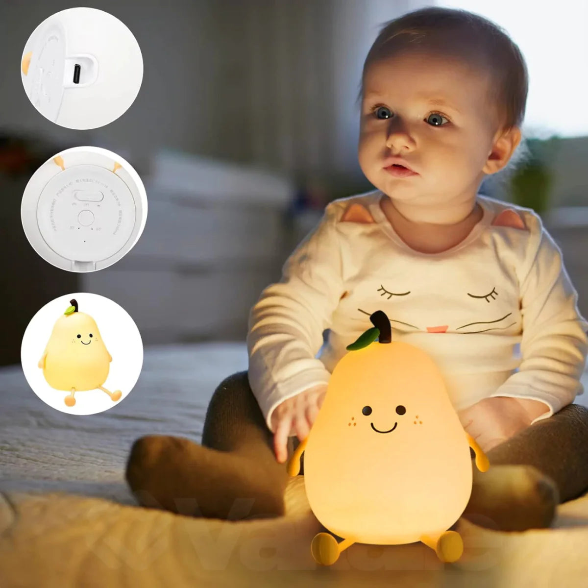 Silicone Rechargeable LED Lamp My Lumi Pear