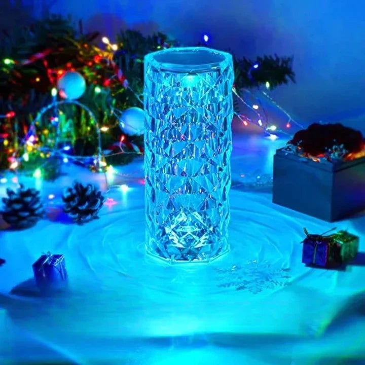 SparklingGlow | LED Crystal Touch Table Lamp with 16 Colors and Remote Control