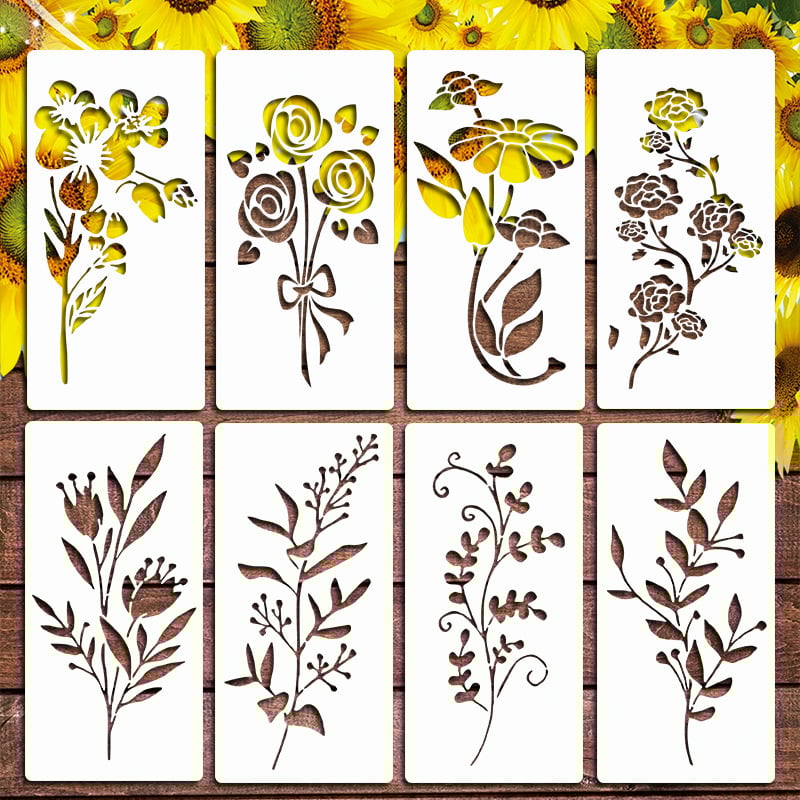 💐 Eptchn Garden Fence Large Flower Stencils 🌻 DIY Decoration BloomTrace