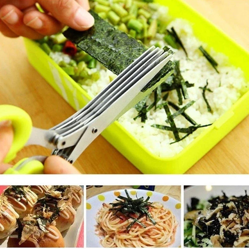 Imsgurus🔥5 Blade Kitchen Salad Scissors