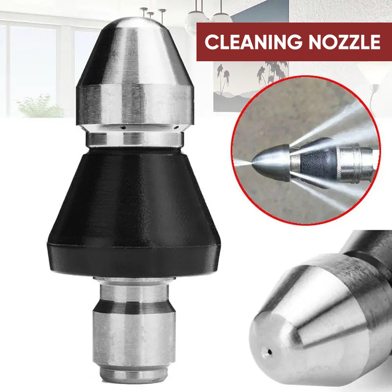 Sewer cleaning tool high-pressure nozzle
