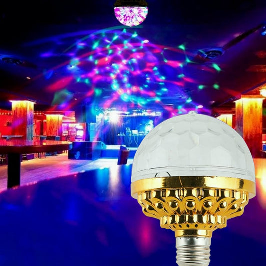 RGB Strobe LED Rotating Light Bulb - Create a Party Atmosphere with Colorful Lights!