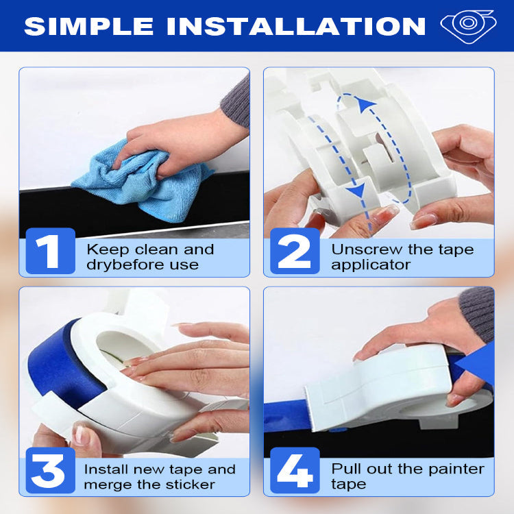 Painter's Tape Applicator - Clean paint lines without hassle (1+1 FREE TODAY!)