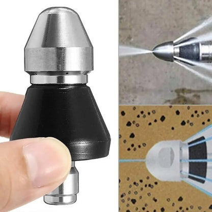 Sewer cleaning tool high-pressure nozzle