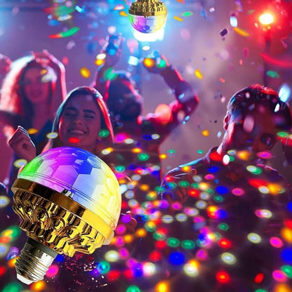 RGB Strobe LED Rotating Light Bulb - Create a Party Atmosphere with Colorful Lights!