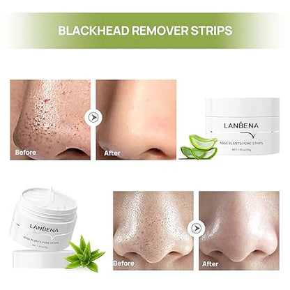 LANBENA™ Blackhead Remover Exfoliating Mask with 60 Strips