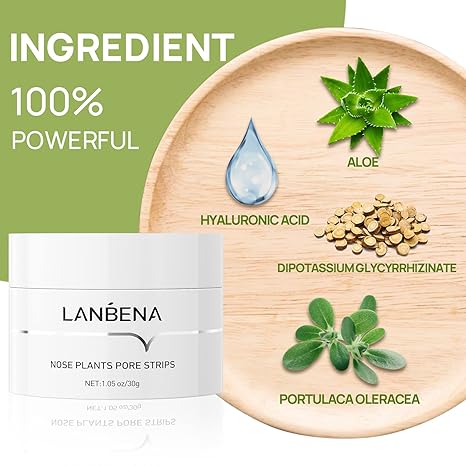 LANBENA™ Blackhead Remover Exfoliating Mask with 60 Strips
