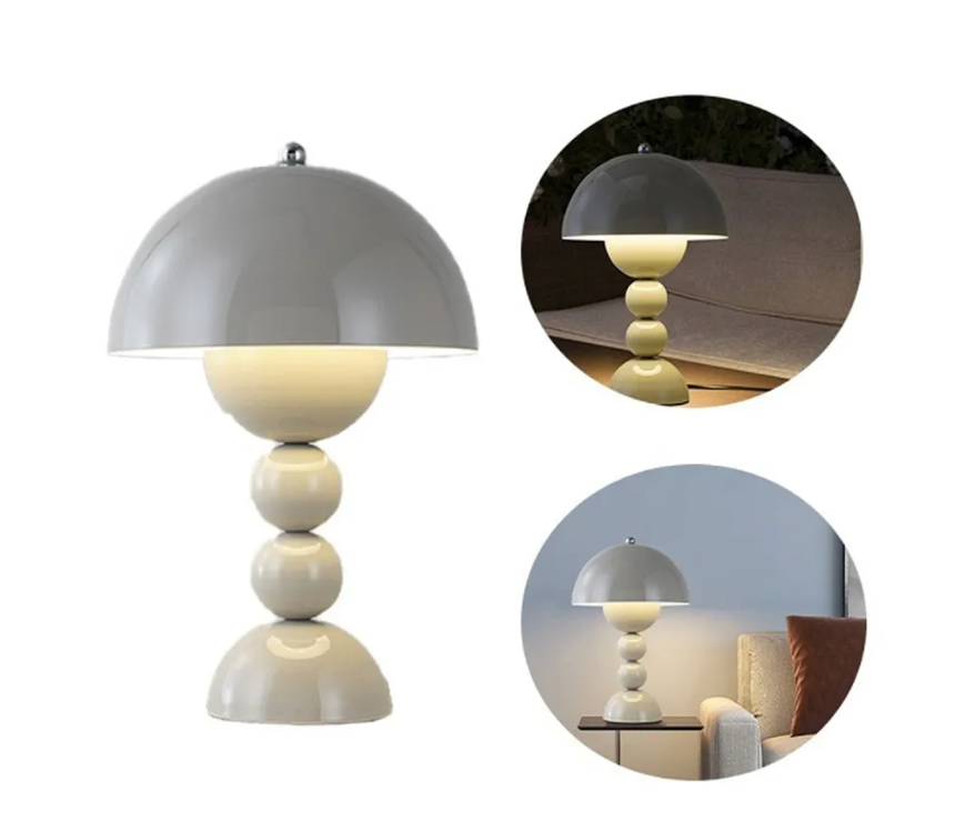 Nordic Mushroom Dimmable LED Table Lamp | USB Rechargeable