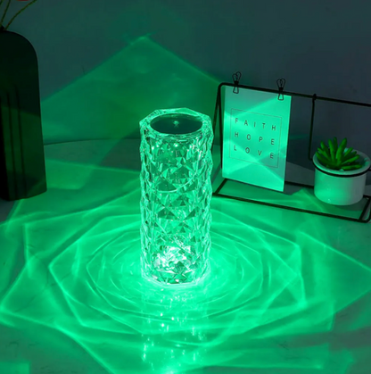 SparklingGlow | LED Crystal Touch Table Lamp with 16 Colors and Remote Control