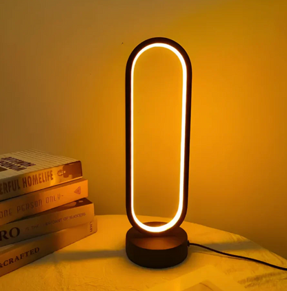 OvalGlow | Dimmable Modern Touch Control LED Desk Lamp with 3 Colors