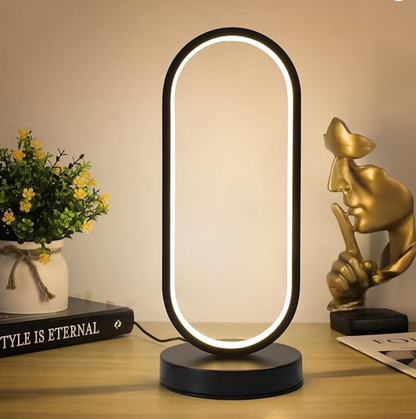 OvalGlow | Dimmable Modern Touch Control LED Desk Lamp with 3 Colors