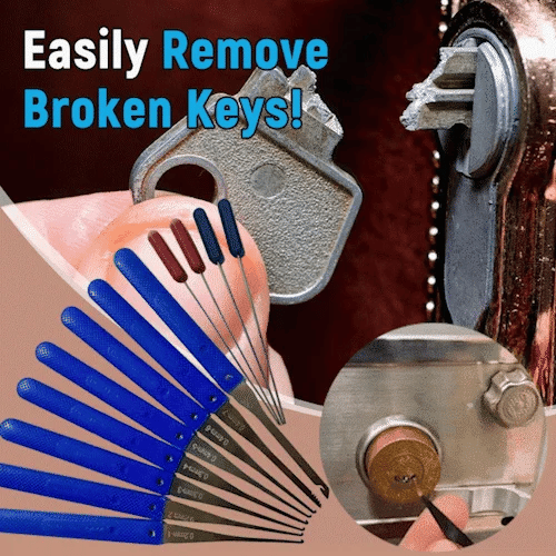 Broken Key Extractor Set - Effortlessly remove broken keys from any lock!