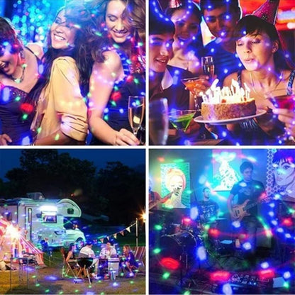 RGB Strobe LED Rotating Light Bulb - Create a Party Atmosphere with Colorful Lights!