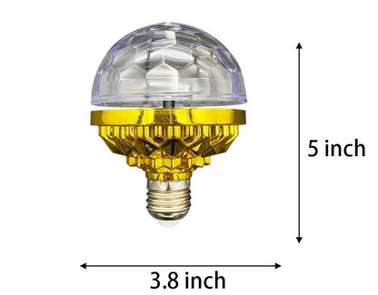 RGB Strobe LED Rotating Light Bulb - Create a Party Atmosphere with Colorful Lights!