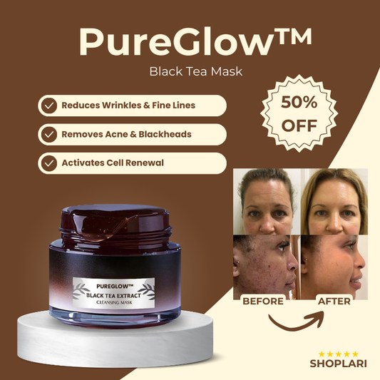 Last Day 1+1 FREE!🔥 PureGlow™ Black Tea Mask