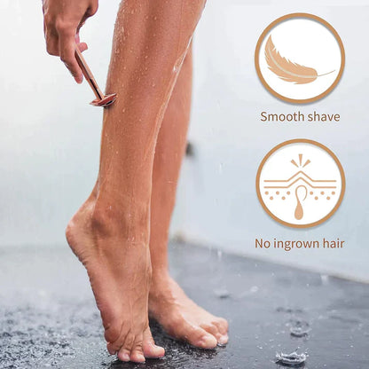 SmoothShave™ Safety Razor + Free 10 Premium Blades